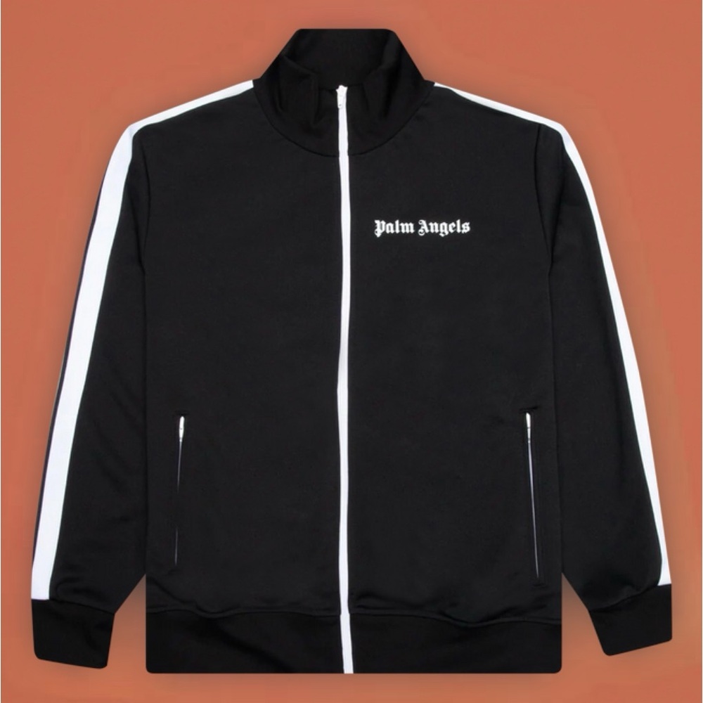 Palm Angels Black and White Track Jacket NWT NEW Condition Luxury Outfit Men XL